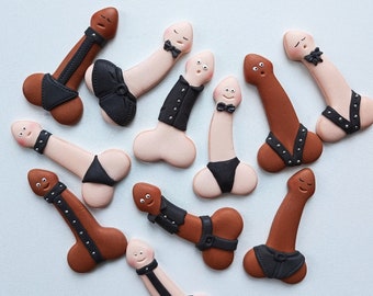 Cake topper Penis Cupcake Topper bachelorette Party Penis Cake Same Penis Forever Hen party Decorations Adult Birthday