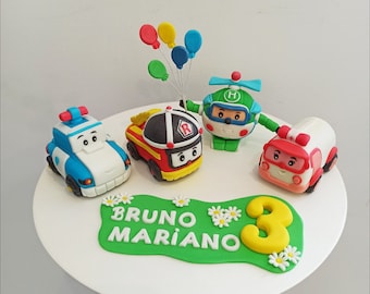Cake with cars Birthday Cake Toppers items  Birthday Decor handmade cake for boy Boy's birthday