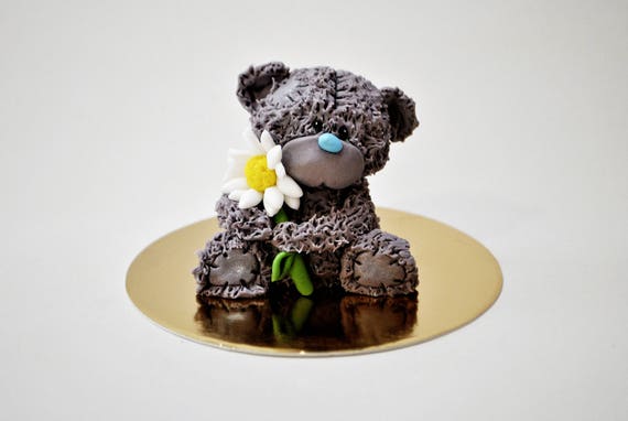 Teddy Bear Cake Topper Baby Shower Gift Animal Cake Topper Etsy - roblox teddy bear girl