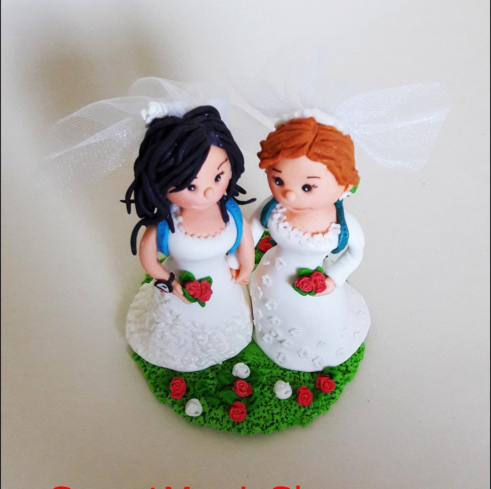Lesbian Wedding Cake Wedding Cake Topper Bride And Bride | Etsy