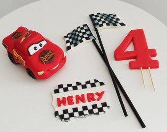 Personalized cars Cake Topper Car Party Decor Emergency vehicle  Personalised handmade cake topper fire engine ambulance police car reusable