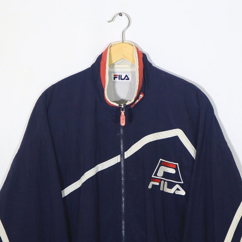 Vintage 90s FILA Shell Spray Windbreaker Bomber Jacket FILA | Etsy