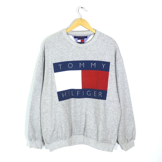 Vintage 90s TOMMY HILFIGER Sweatshirt Crewneck Pul
