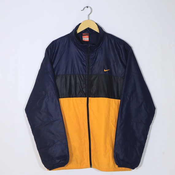 nike orange and blue windbreaker