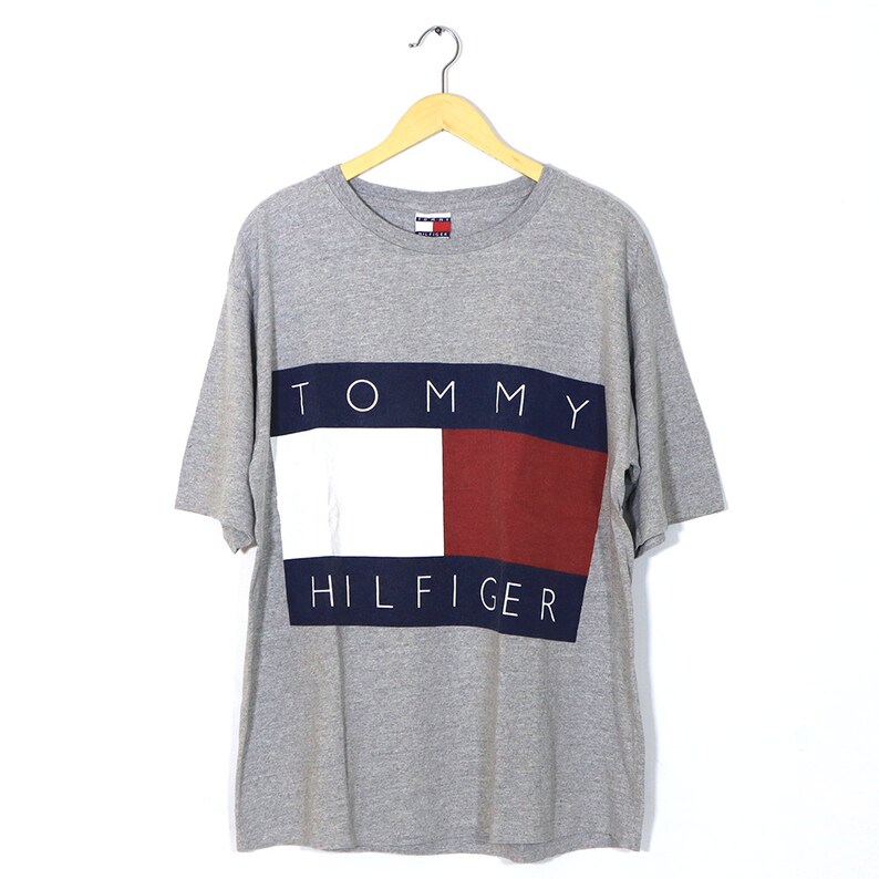 tommy hilfiger t shirt logo 90s