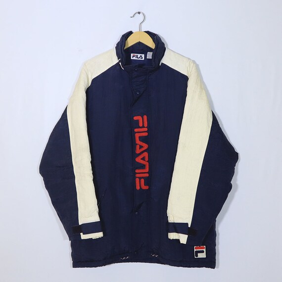 fila navy puffer jacket