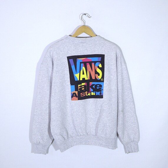 Rare Vans Vintage 90s VANS USA Sweatshirt Pullover