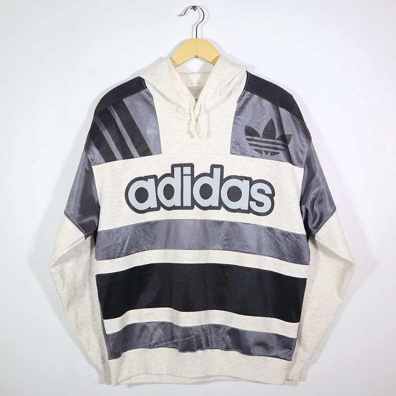 Rare Vintage 80s 90s ADIDAS Hoodie Sweatshirt Sweater Jacket | Etsy