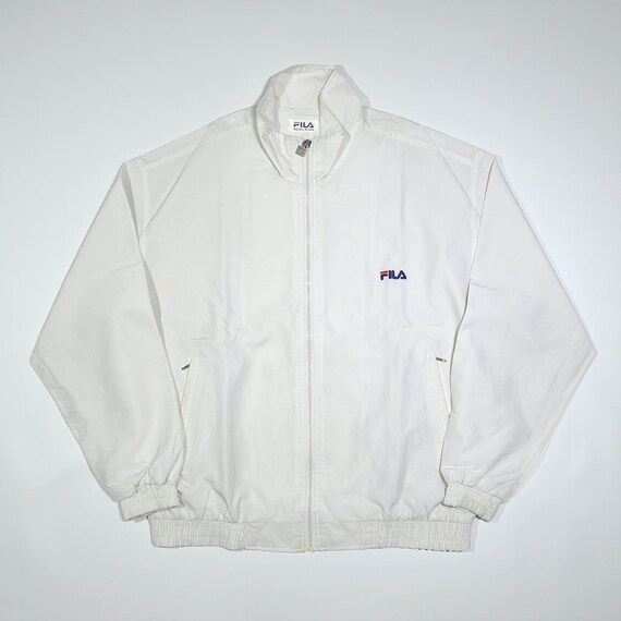 white fila windbreaker