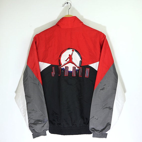 red and black jordan windbreaker