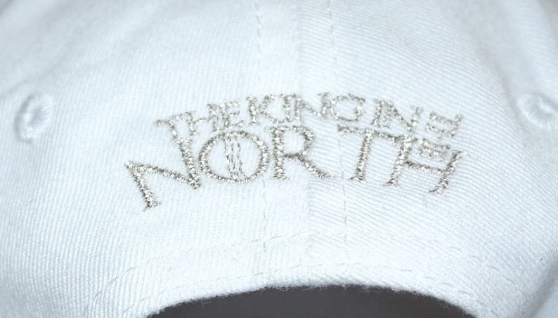 King In The North White Dad Hat immagine 3