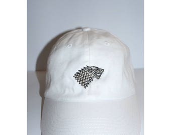 King In The North White Dad Hat