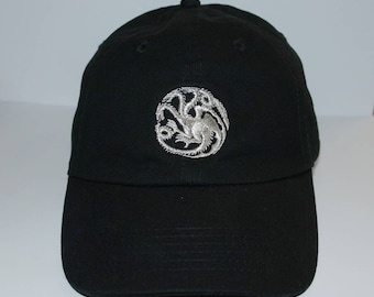 Fire and Blood Black Dad Hat