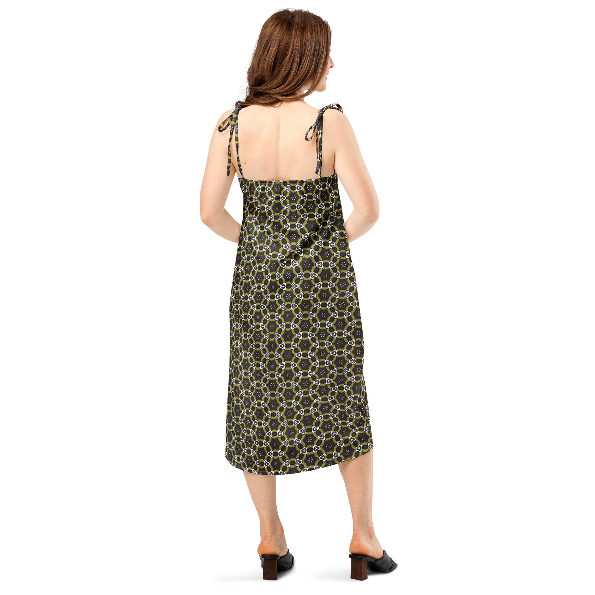 green emerald velvet dress Gold Chain Open Back Mini Dress in Black/Gold – SVRN main image 1