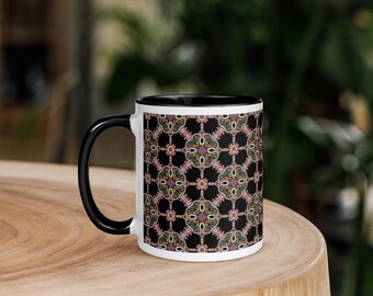 Black Ornate Pattern Mug