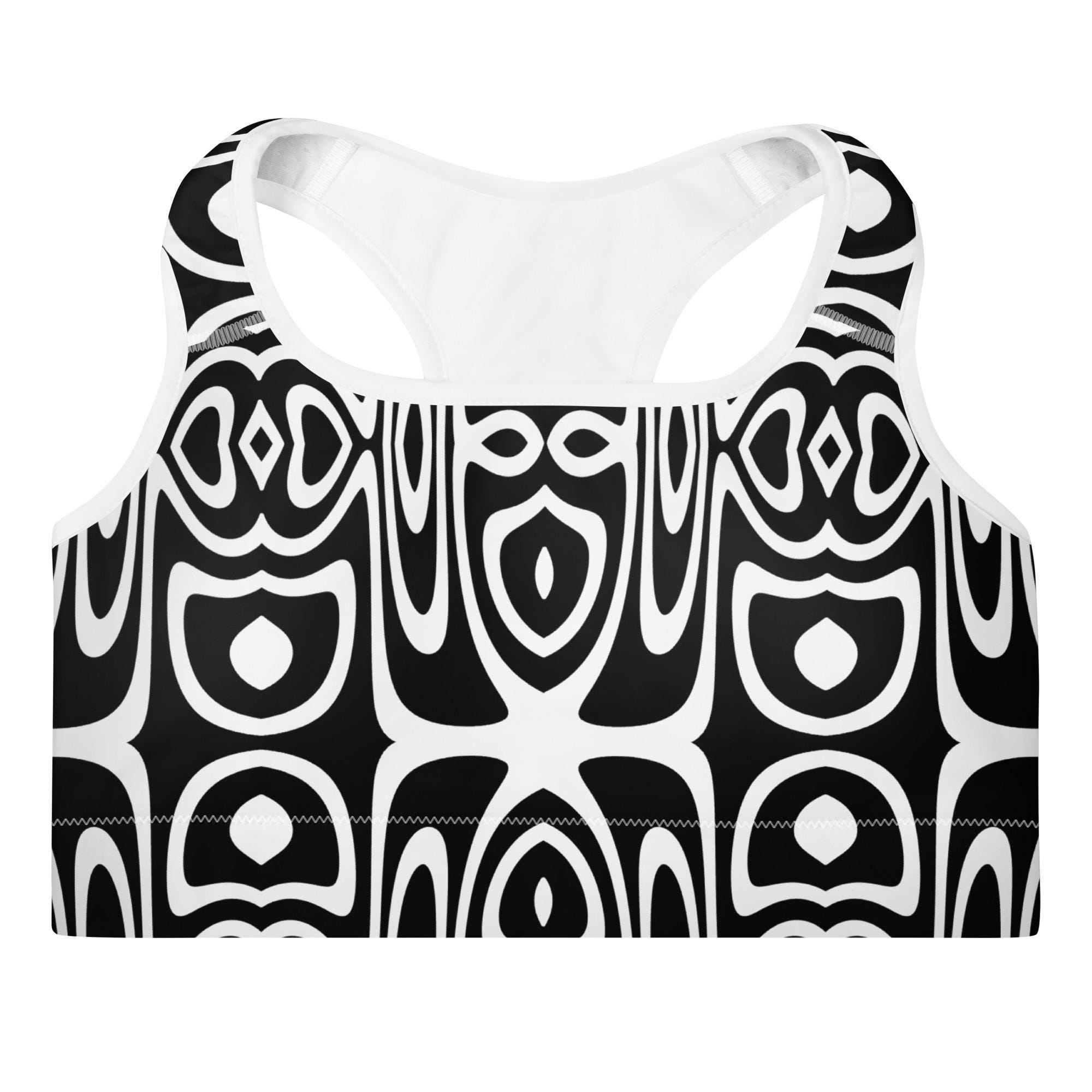 Discover Binary Totem Sports Bra  Bold Print Activewear
