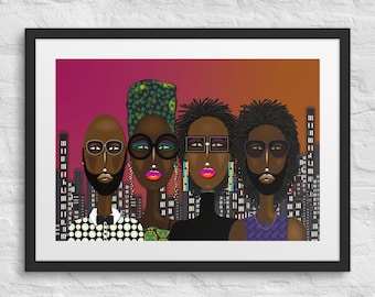 Spectacles 3N Print: Modern Portraiture Art