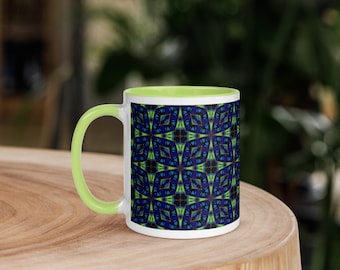 LIME KALEIDOSCOPE MUG