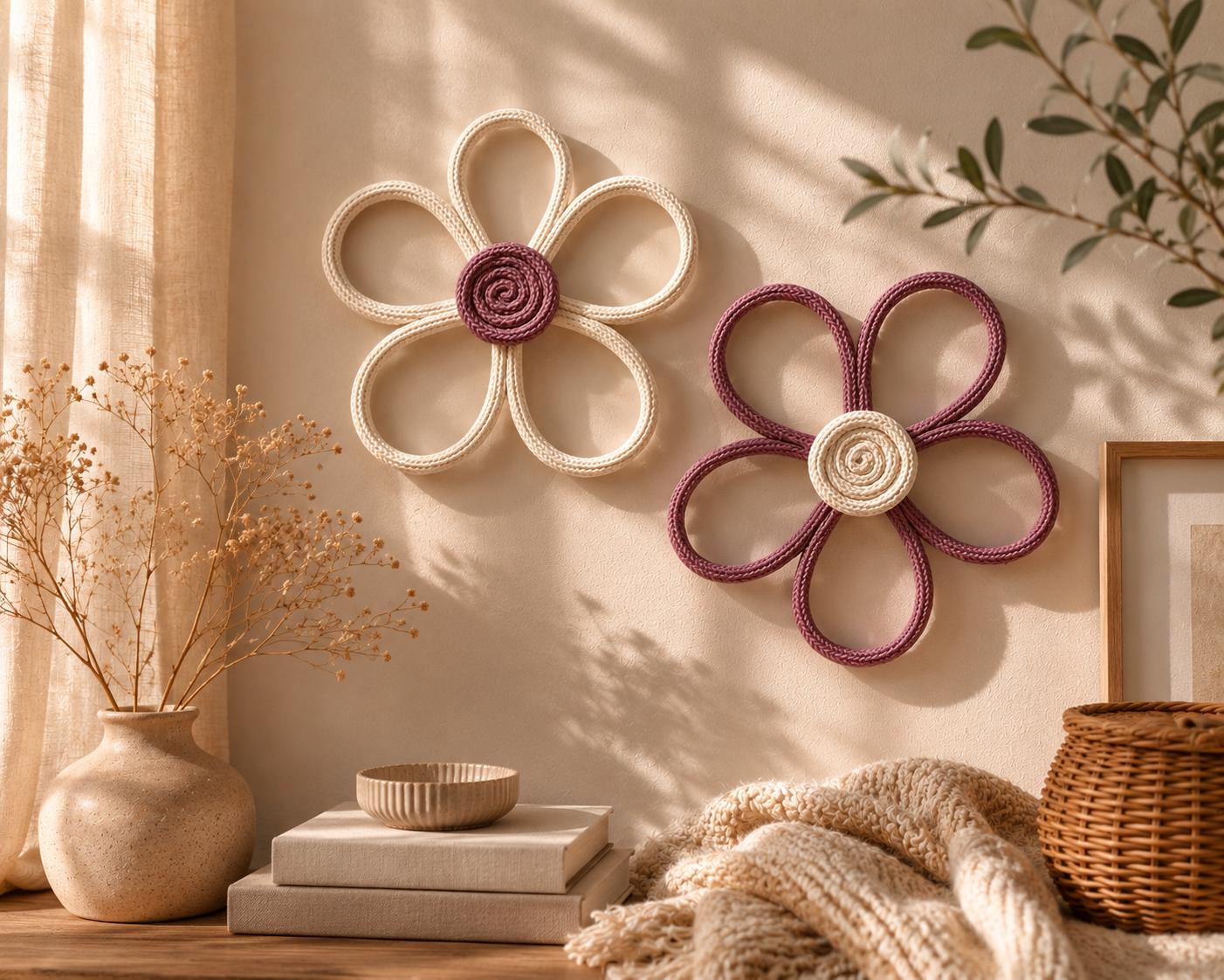 Blumen wand deko