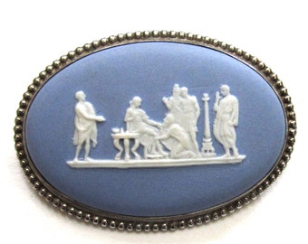 Wedgwood Jasperware Greek Mythological Cameo Brooch/Pin