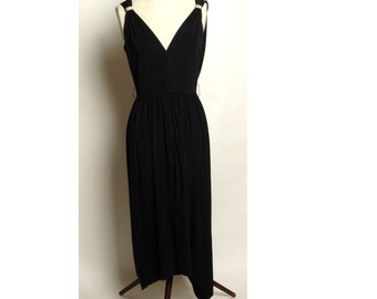 Lilli Diamond of California Jersey Knit Rhinestone Strap Dress/Gown