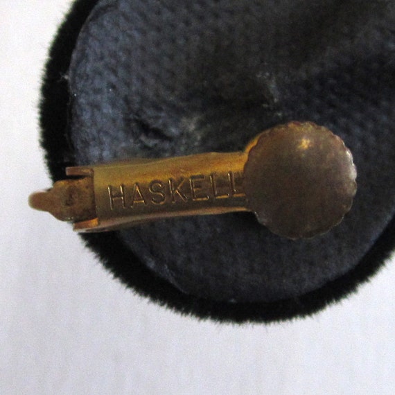 Circa 1940s Miriam Haskell Cluster Faux Pearl Ear… - image 4