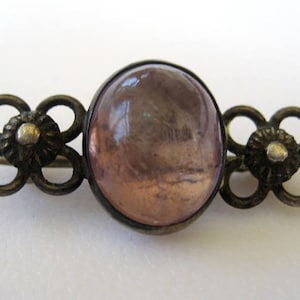 Victorian Amethyst Sterling Brooch/Pin