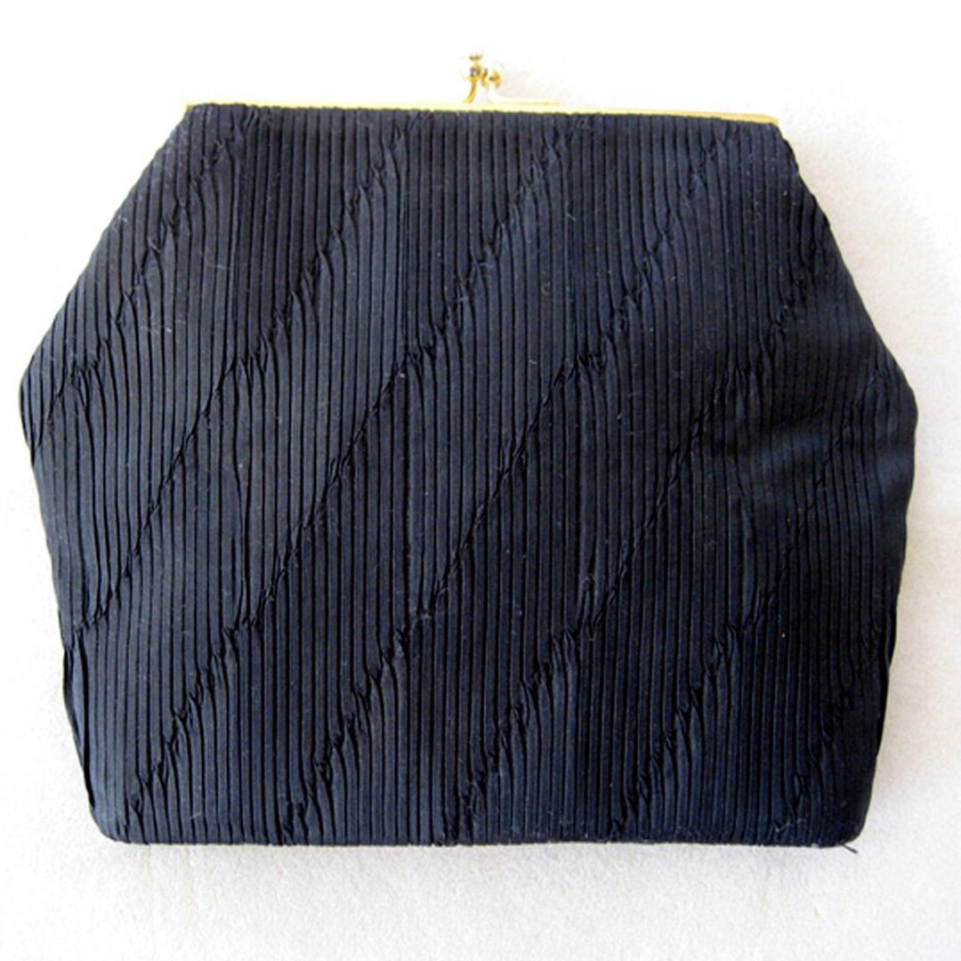 Duizend Gans Parisian Black Purse/handbag With Faux Pearl - Etsy