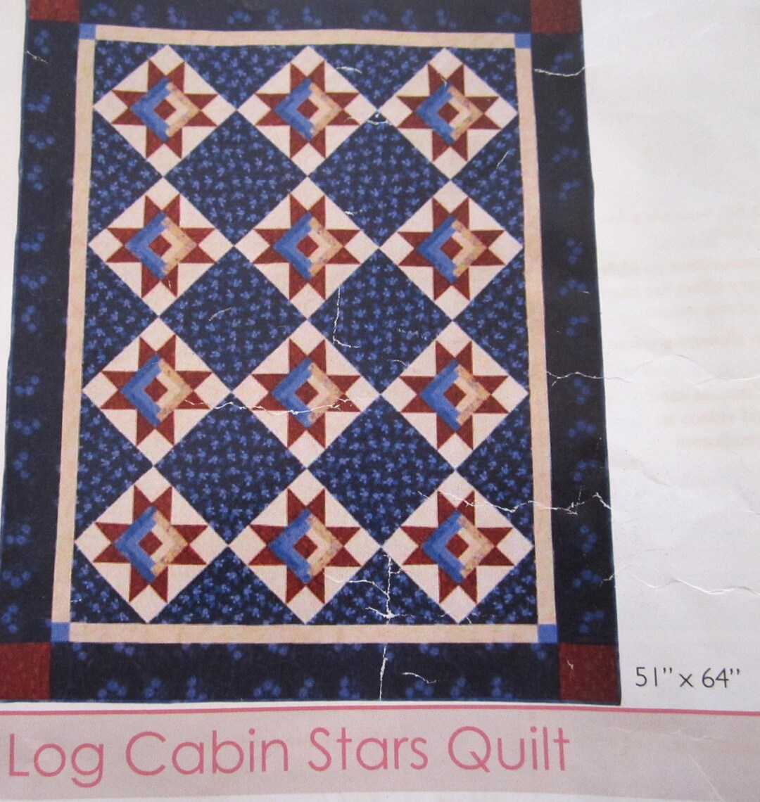 Connecting Threads Log Cabin Stars Quilt Kit - Etsy