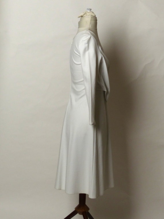 Circa 1990s Giorgio Armani Cream Long Sleeve Dress - image 3