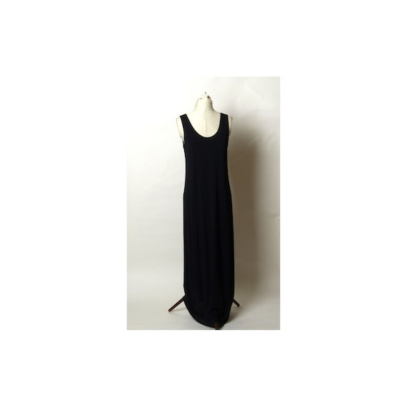 Donna Karan Circa 1980s/1990s Long Black Dress