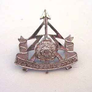 Circa 1940s WWII British Renaissance Corps Lapel Sew On