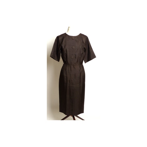 Circa 1950s Norman Wiatt of California Brown Silk