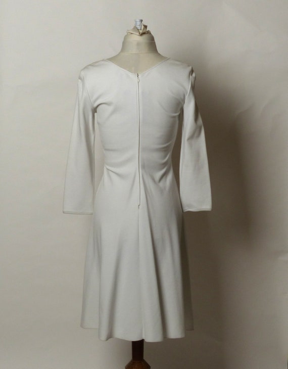 Circa 1990s Giorgio Armani Cream Long Sleeve Dress - image 5