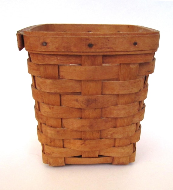 Vintage 1995 Tall Square Longaberger Spoon Basket - No Liners - Etsy