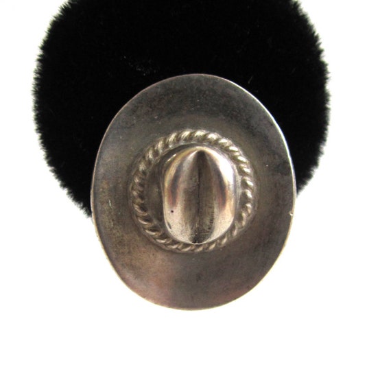 Circa 1930s Sterling Silver Screw Back Cowboy Hat… - image 1