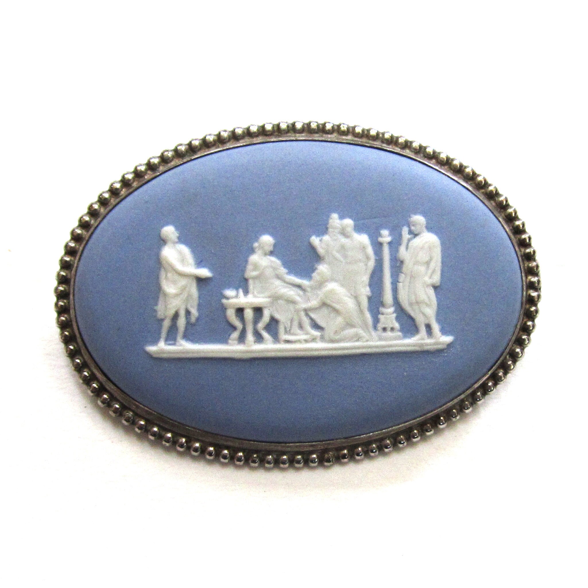 Wedgwood Jasperware Greek Mythological Cameo Brooch pin Etsy Denmark