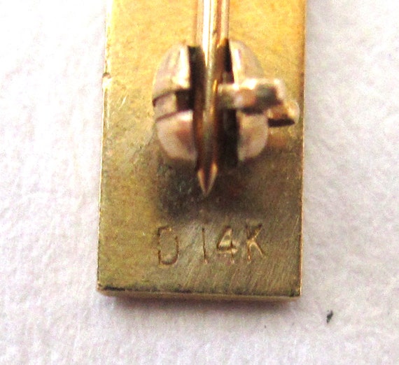 Circa 1940s 14K Yellow Gold Amethyst Brooch/Pin - image 3