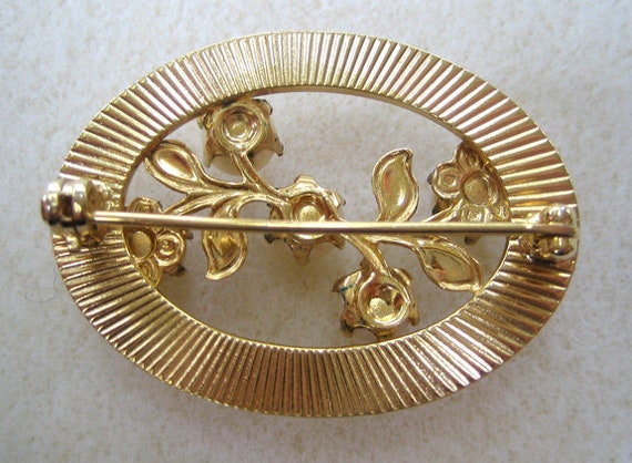 Gold-Filled Cultured Pearl Sunburst Brooch/Pin - image 2