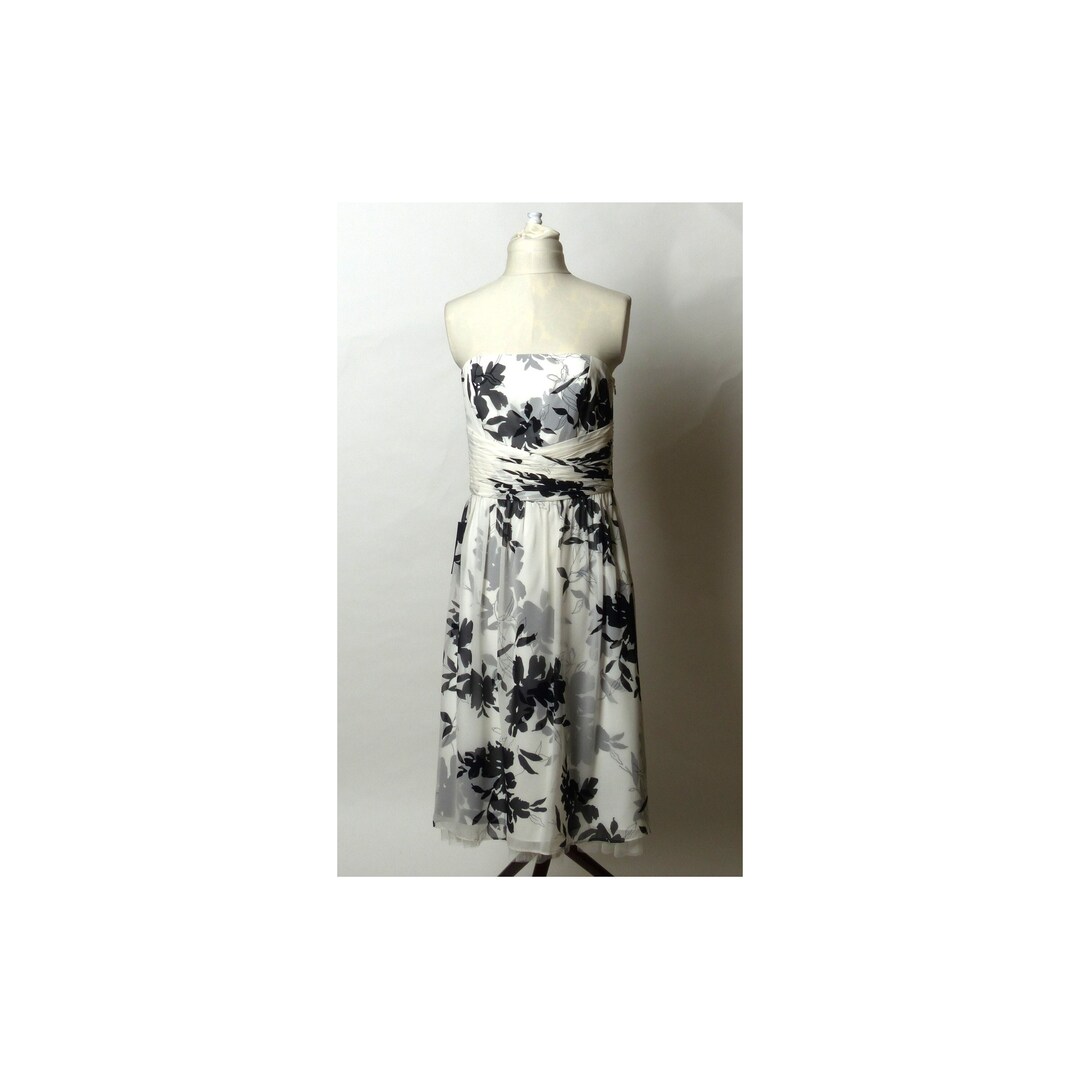 ann taylor black and white dress Dress Casual Maxi By Ann Taylor In Black, Size: Xs main image 0