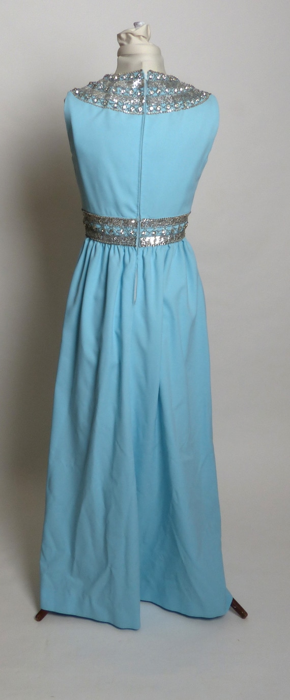 Circa 1950s/1960s Ceil Chapman Blue Rhinestone Se… - image 4