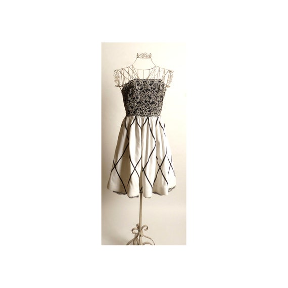 Circa 1980s Bill Blass Piquet Evening Dress