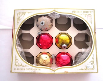 ミッドセンチュリー シャイニーブライト クリスマスオーナメント 5個セット（箱入り）