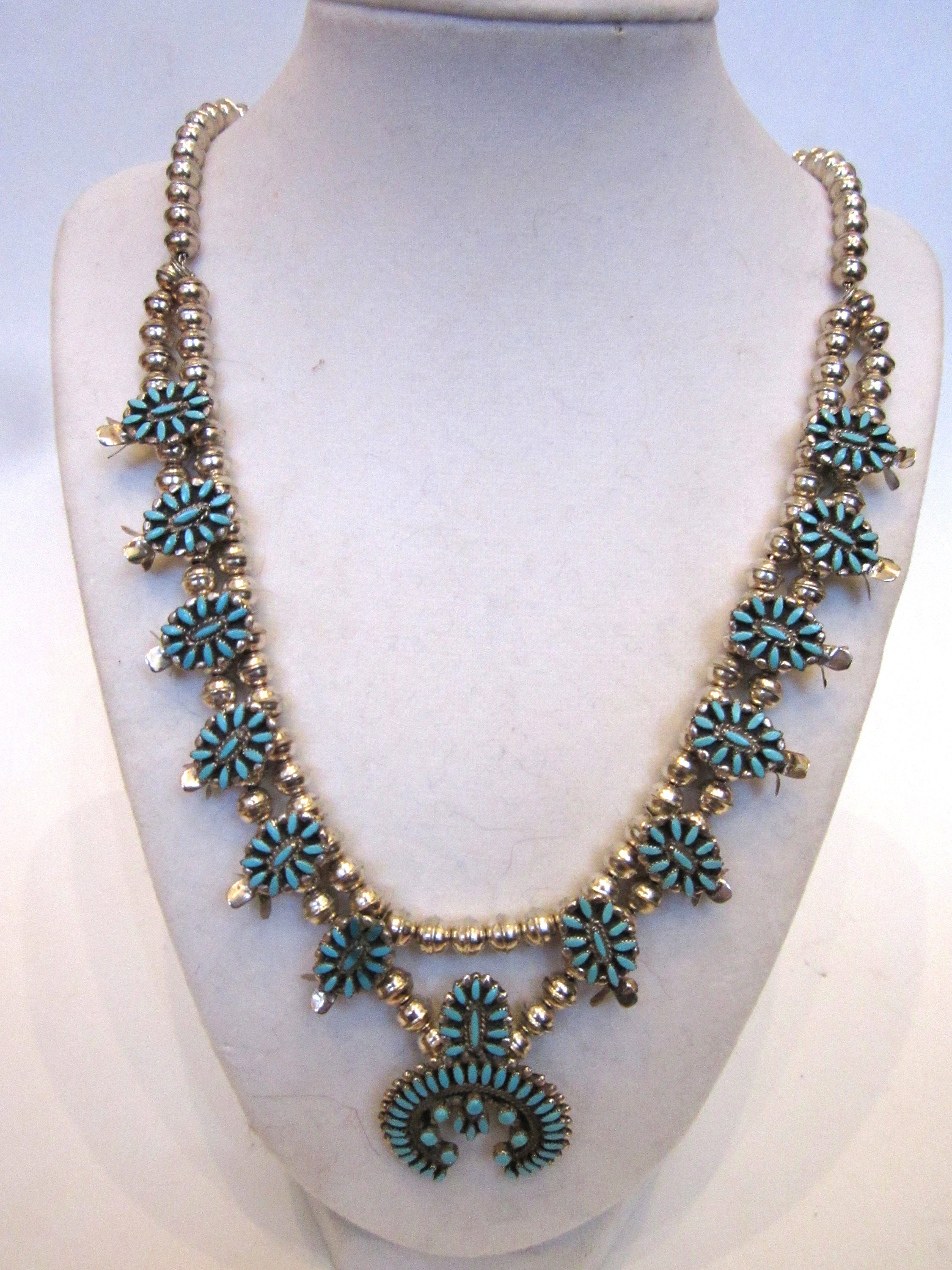Lorena Peina Native American Sterling Silver and Petit Point