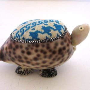 Vintage Turtle Shell Pincushion