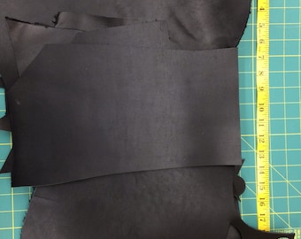 Sven Leather - Scrap Leather - Black Leather - 5 libras