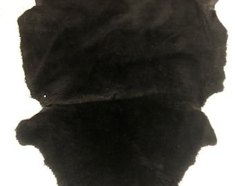 Whole Sheepskin Hides, 5/8" Thick Fur, Sven Leather Goods Shop, Black and Brown Aviator Style Hides, Approx. 9 sq. ft., One hide