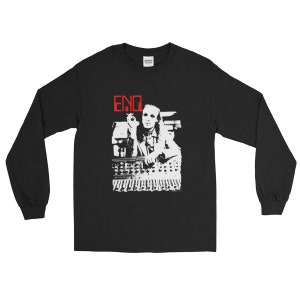 Eno in the studio - limited edition LONG SLEEVE black tribute shirt - unisex