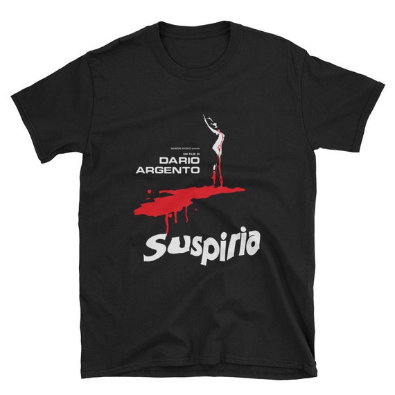 limited edition black tribute t-shirt Dario Argento Suspiria 1977 film poster