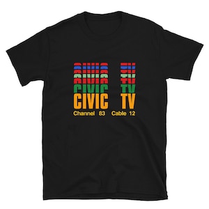Civic TV - Videodrome - limited edition classic black tribute t-shirt - unisex